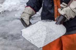 performing routine maintenance can include salting icy sidewalks in the winter