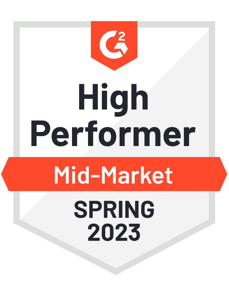 Asset Management High Performer (Mid-Market) - Spring 2023 badge