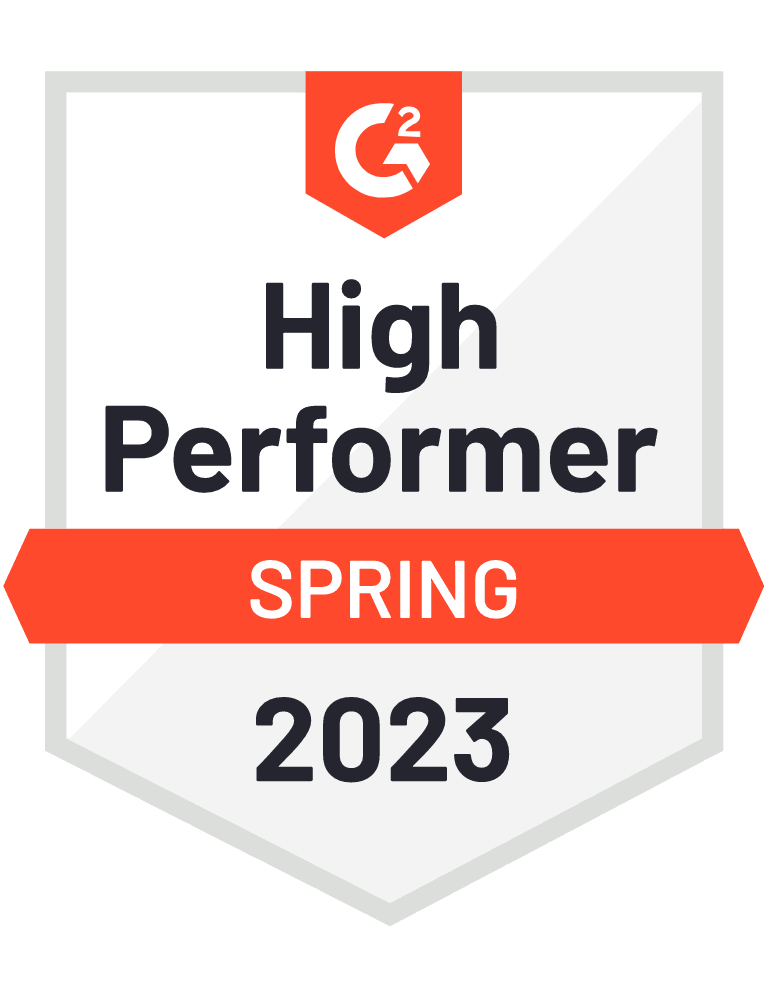 High Performer Spring 2023 badge