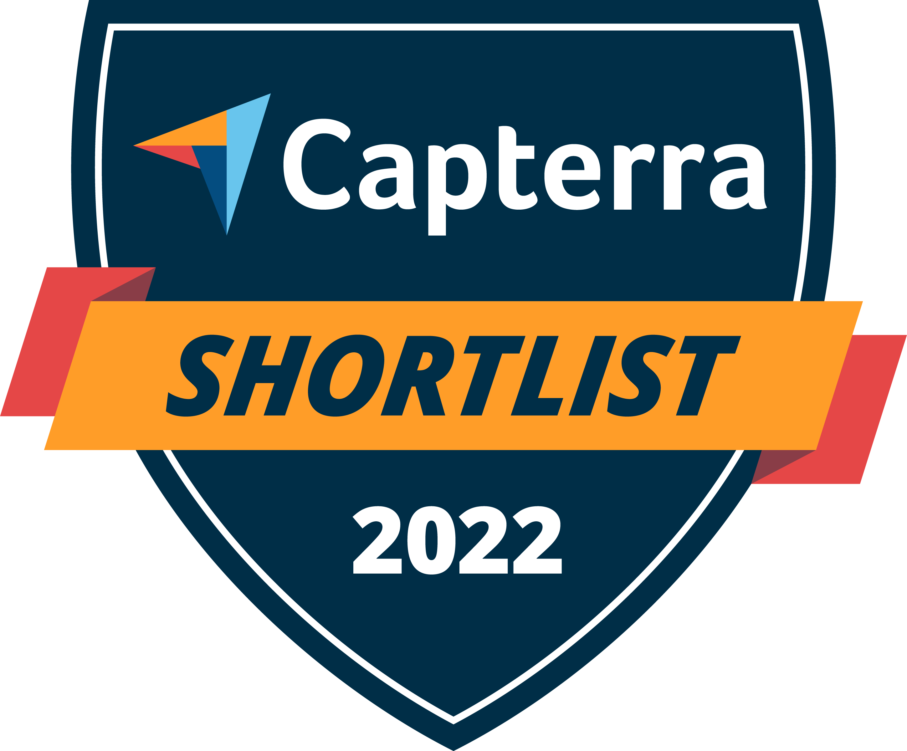 Capterra Shortlist 2022 badge