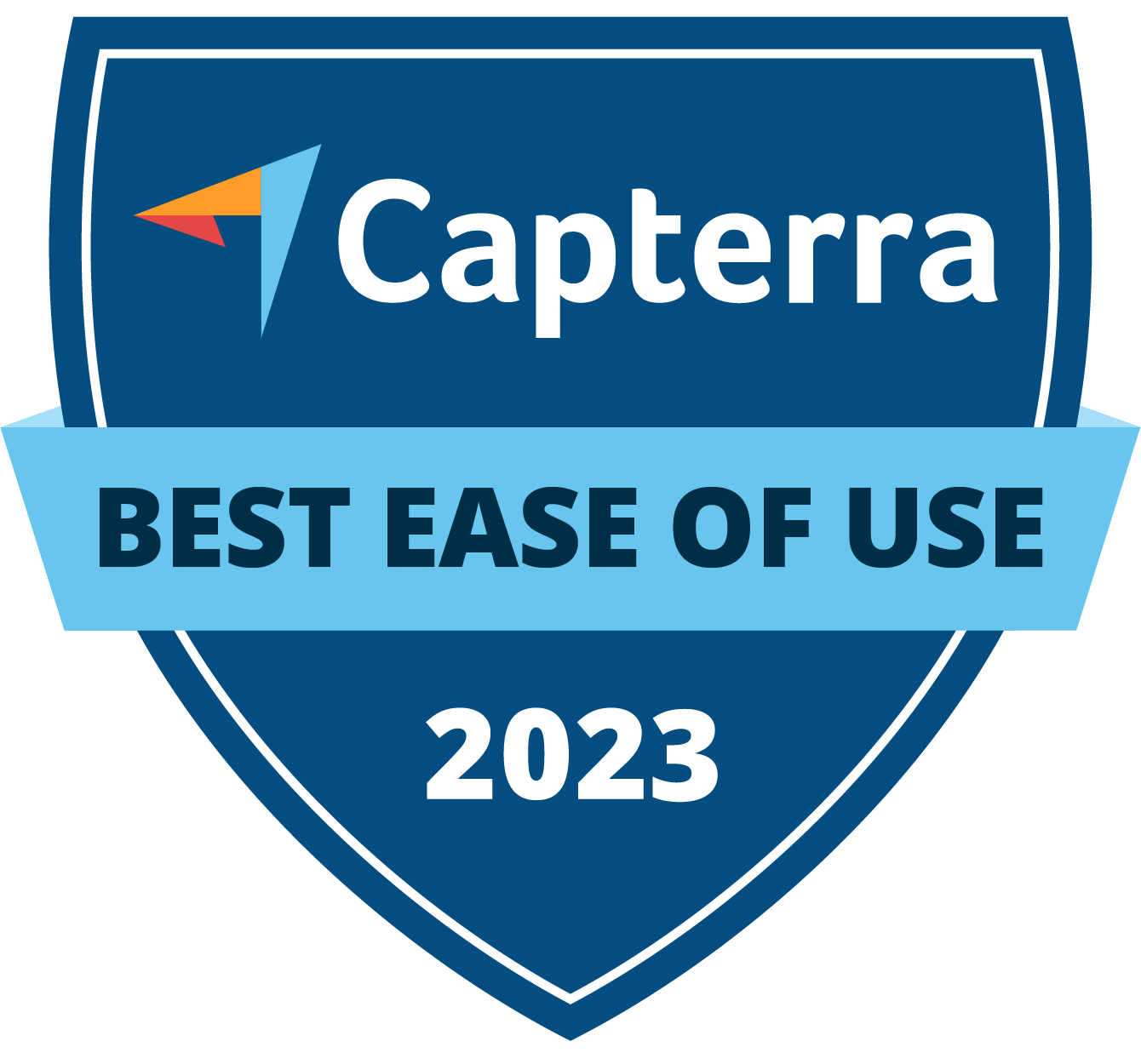 Capterra Best Ease of Use 2023 badge