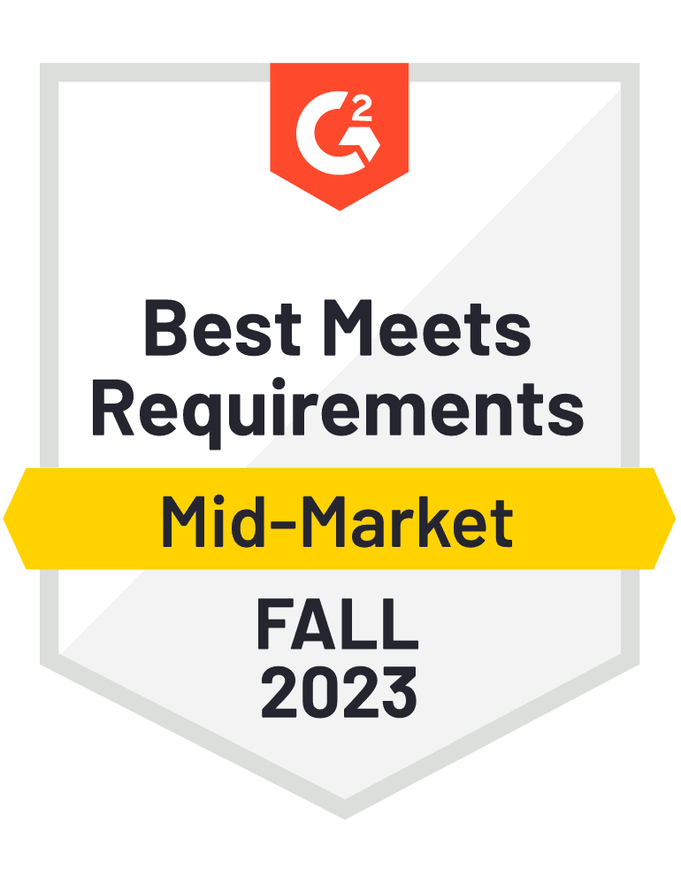 Best Meets Requirements Mid-Market Fall 2023